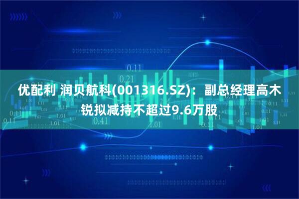 优配利 润贝航科(001316.SZ)：副总经理高木锐拟减持不超过9.6万股