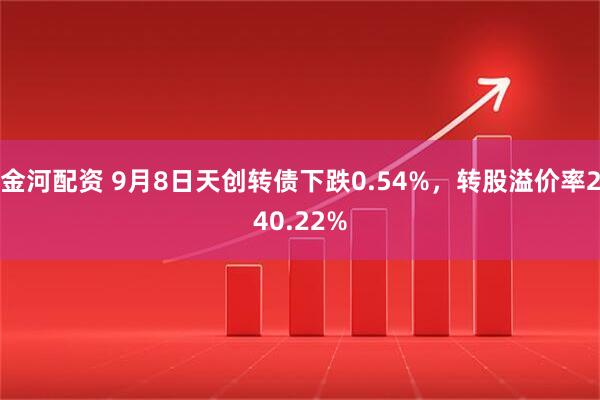 金河配资 9月8日天创转债下跌0.54%，转股溢价率240.22%